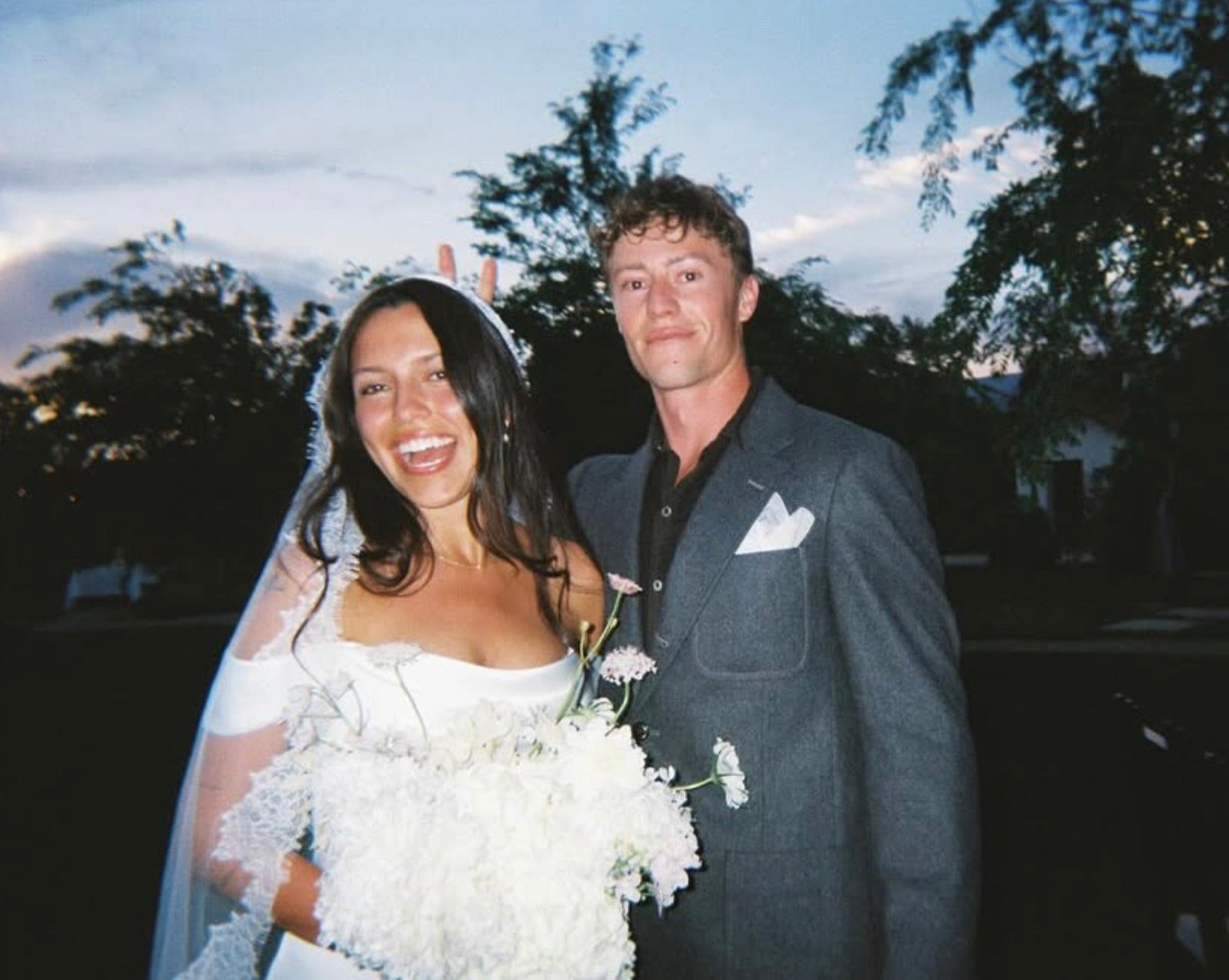 Cody, Field co-founder, with his wife on their wedding day